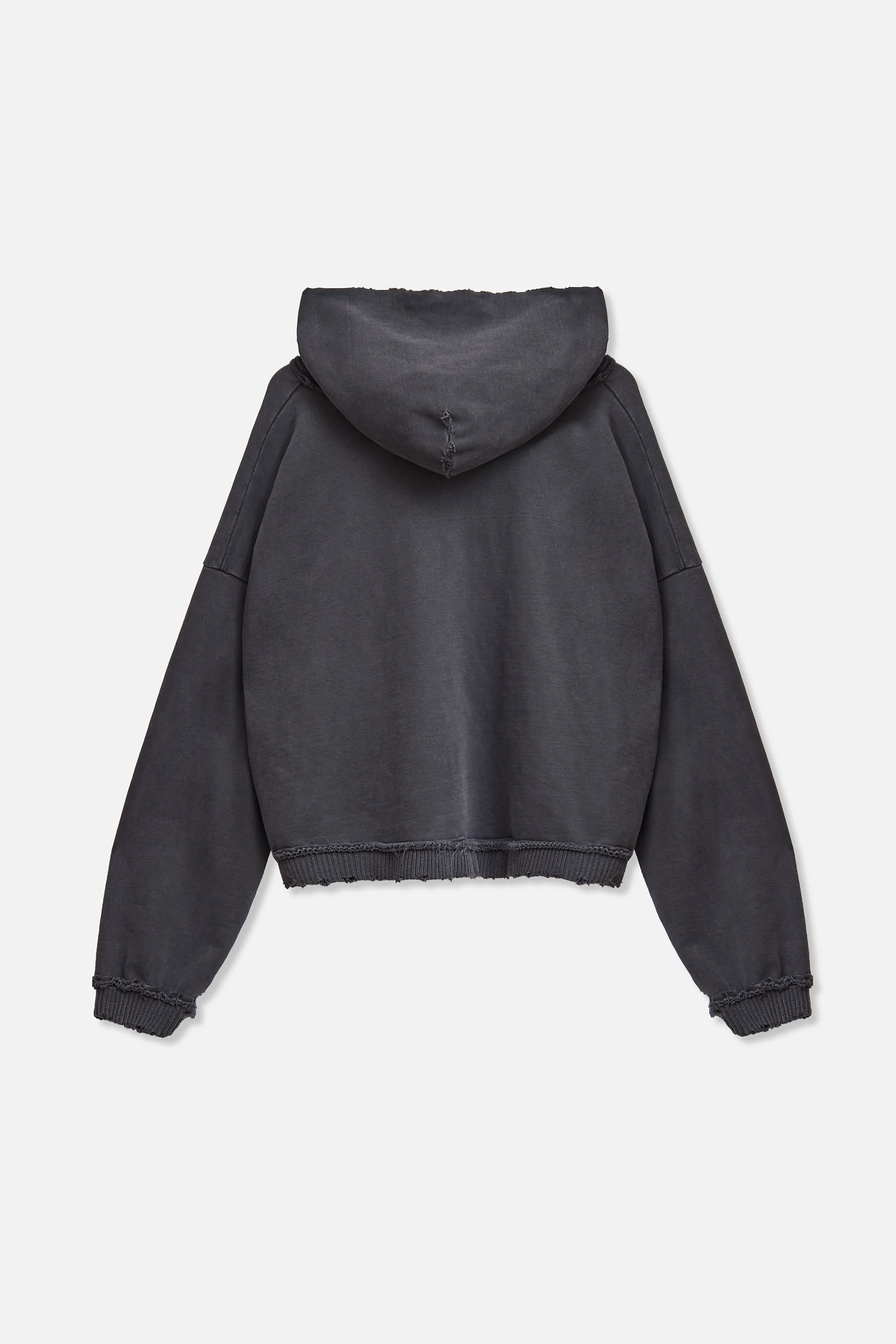 Butterfly Ultra Distressed Hoodie x Bentgable - Charcoal L - Image 2