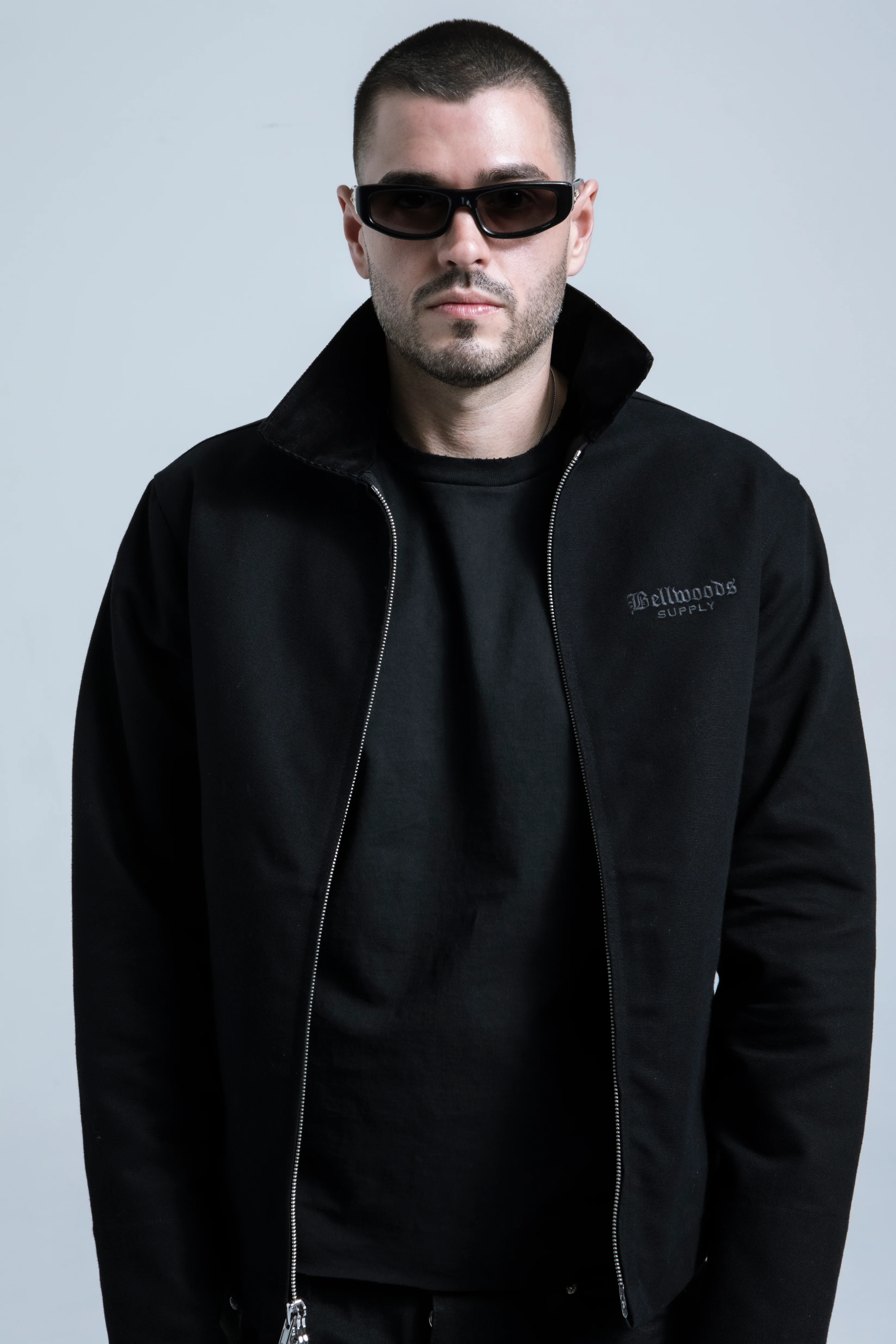 Canvas Work Jacket - Black - Image 3