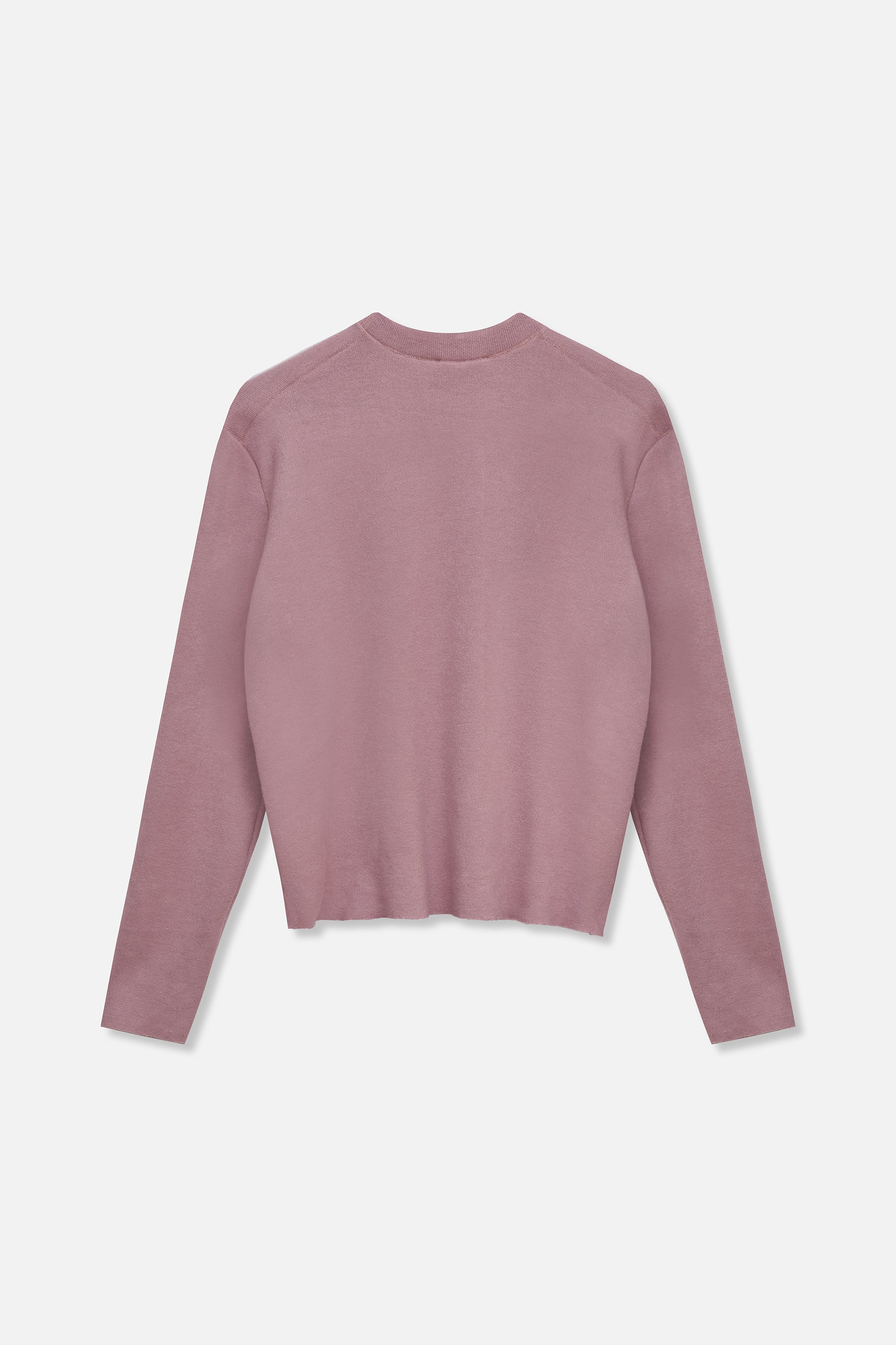 Cashmere Raw Edge Sweater - Pink - Image 6