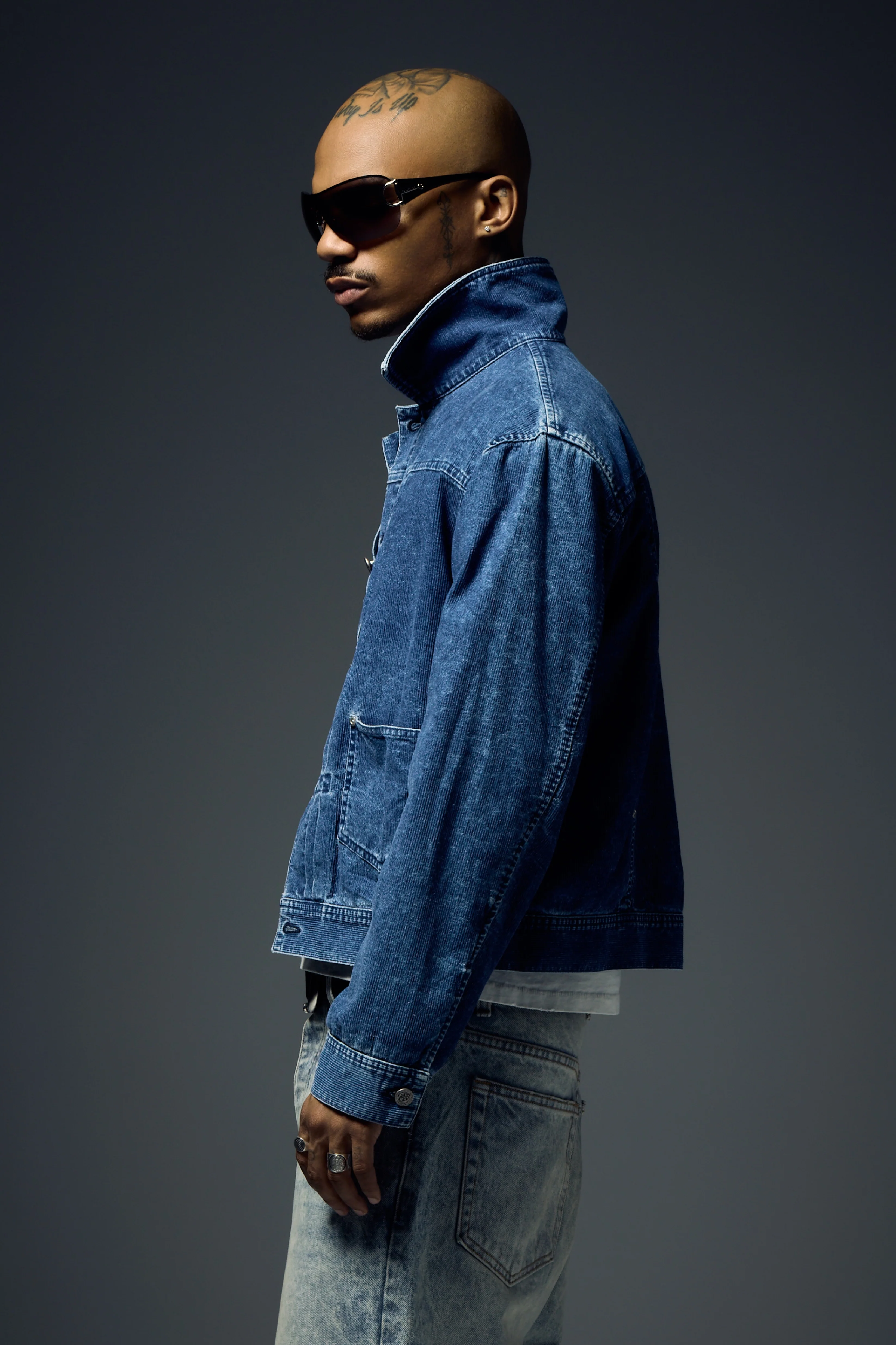 Japanese Corduroy Jacket - Indigo - Image 3