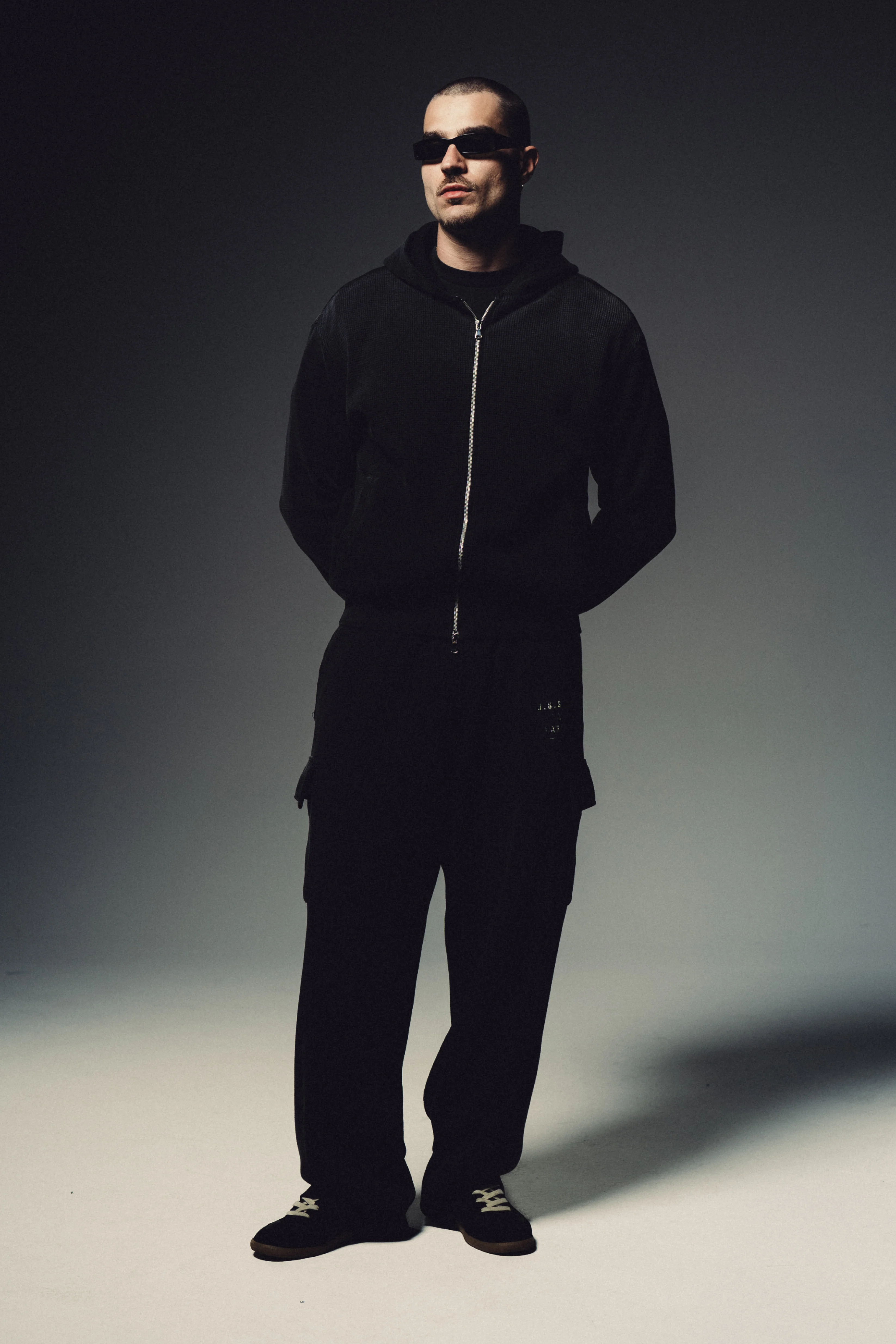 Halo Zip Hoodie - Black - Image 7