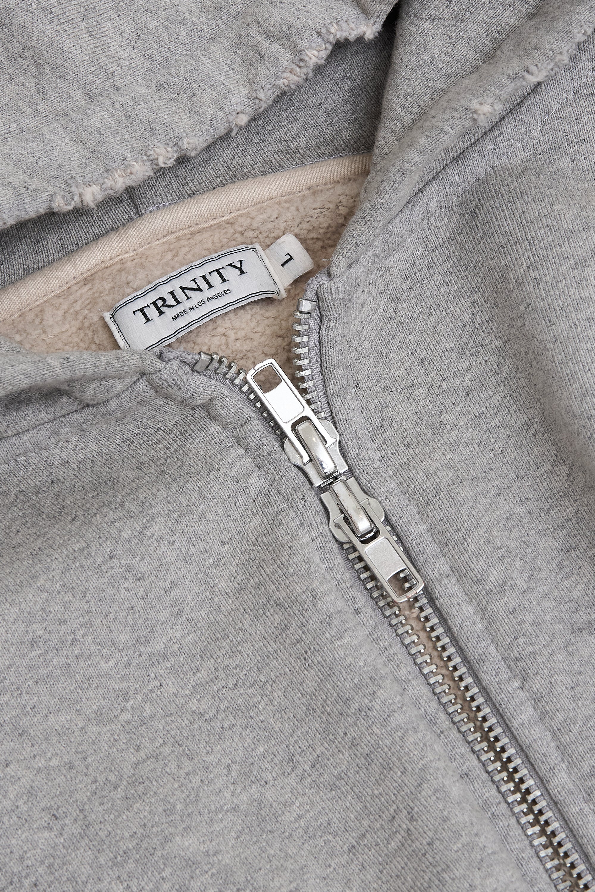 Halo Zip Hoodie - Heather Grey - Image 8