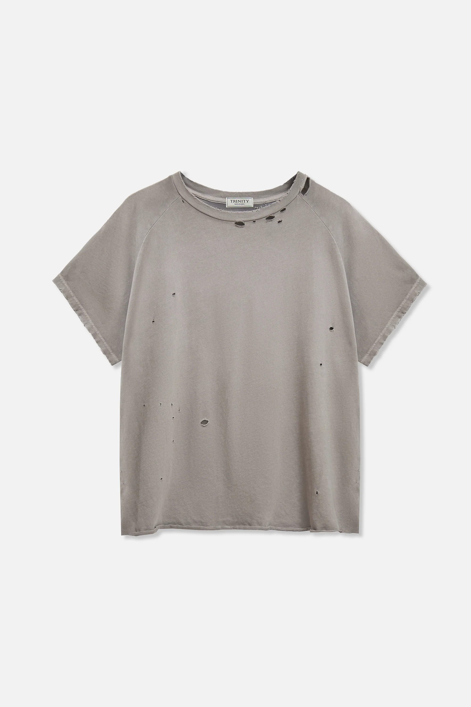 Raglan Tee - Silver Grey
