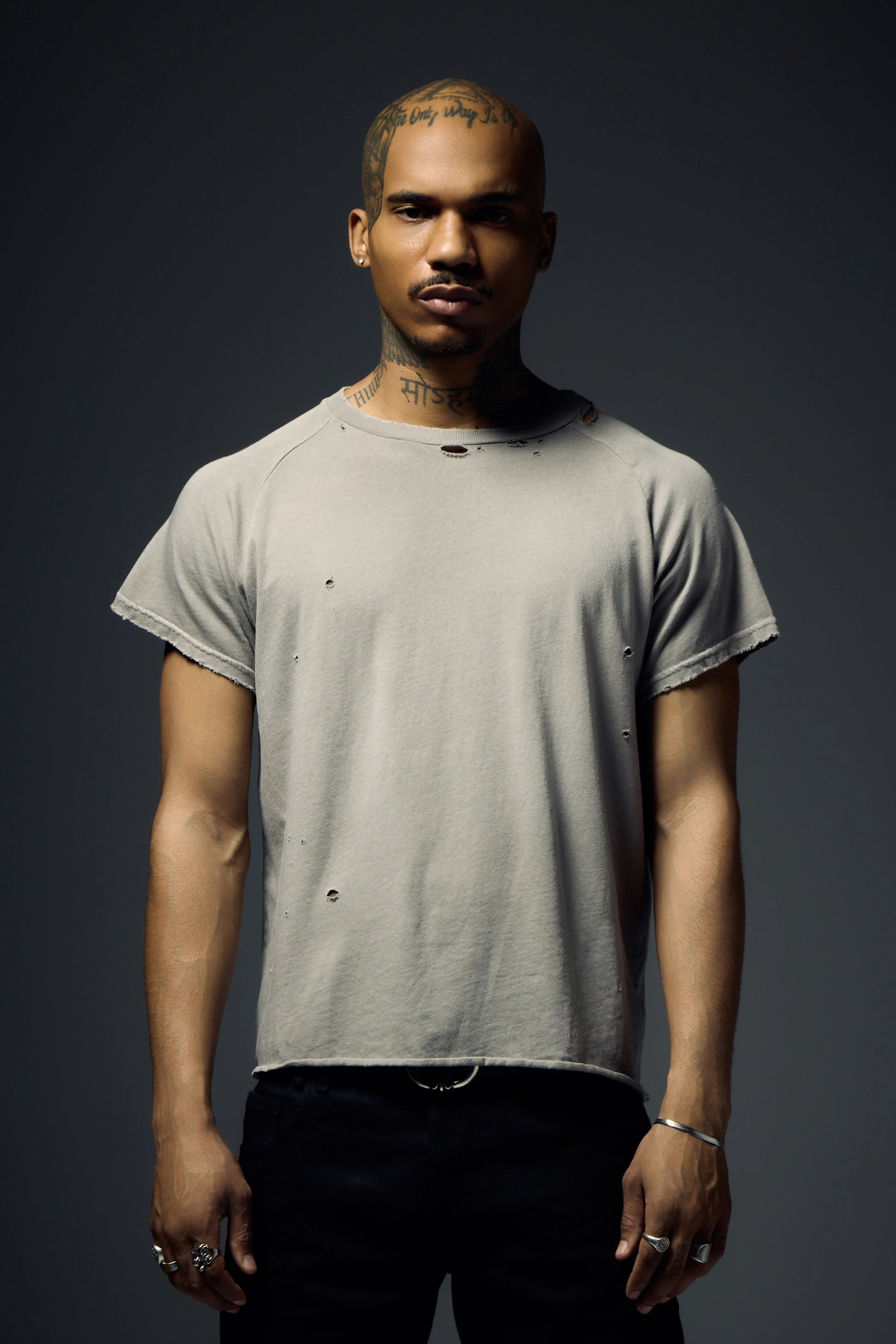 Raglan Tee - Silver Grey - Image 2