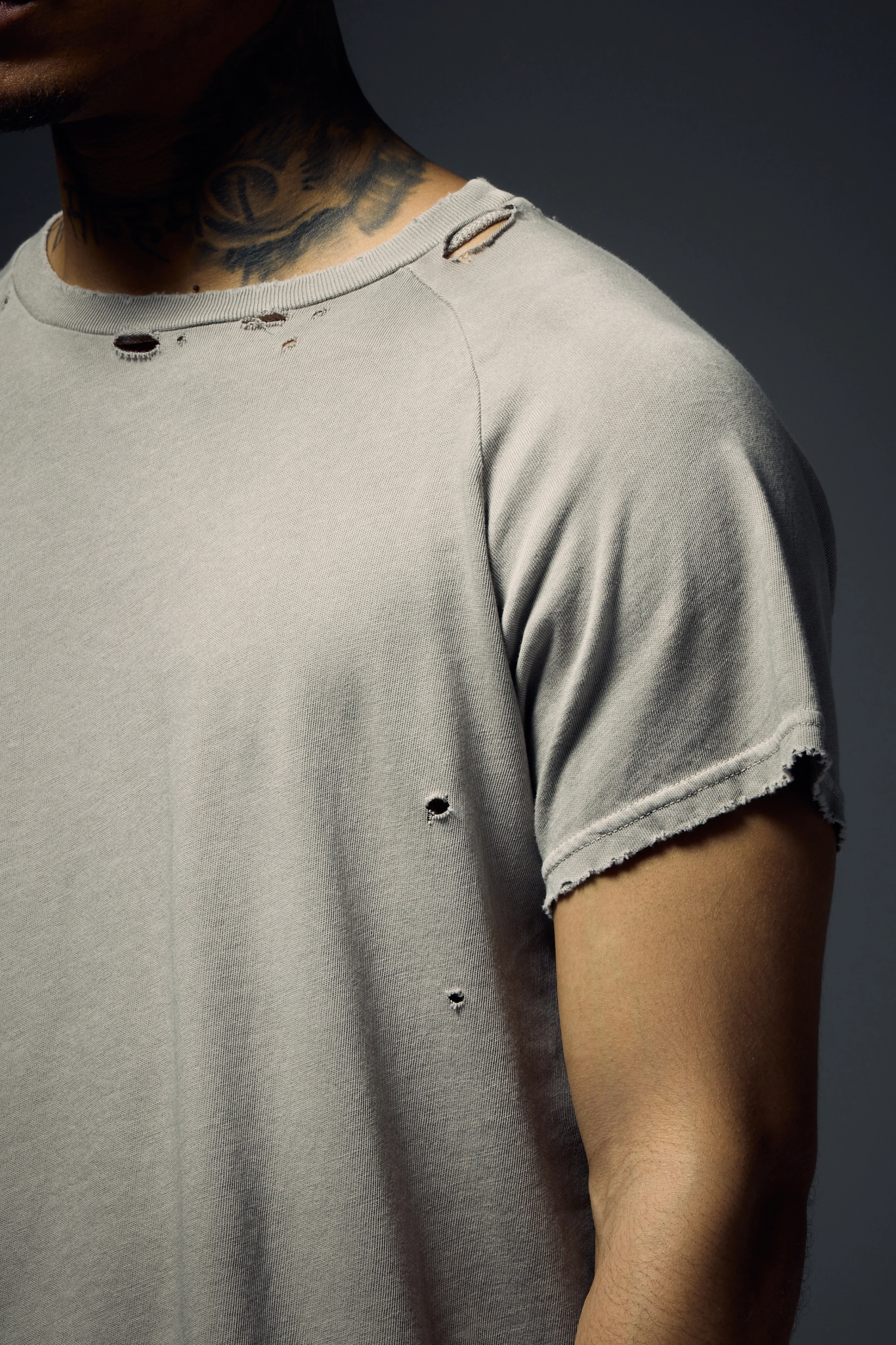 Raglan Tee - Silver Grey - Image 3