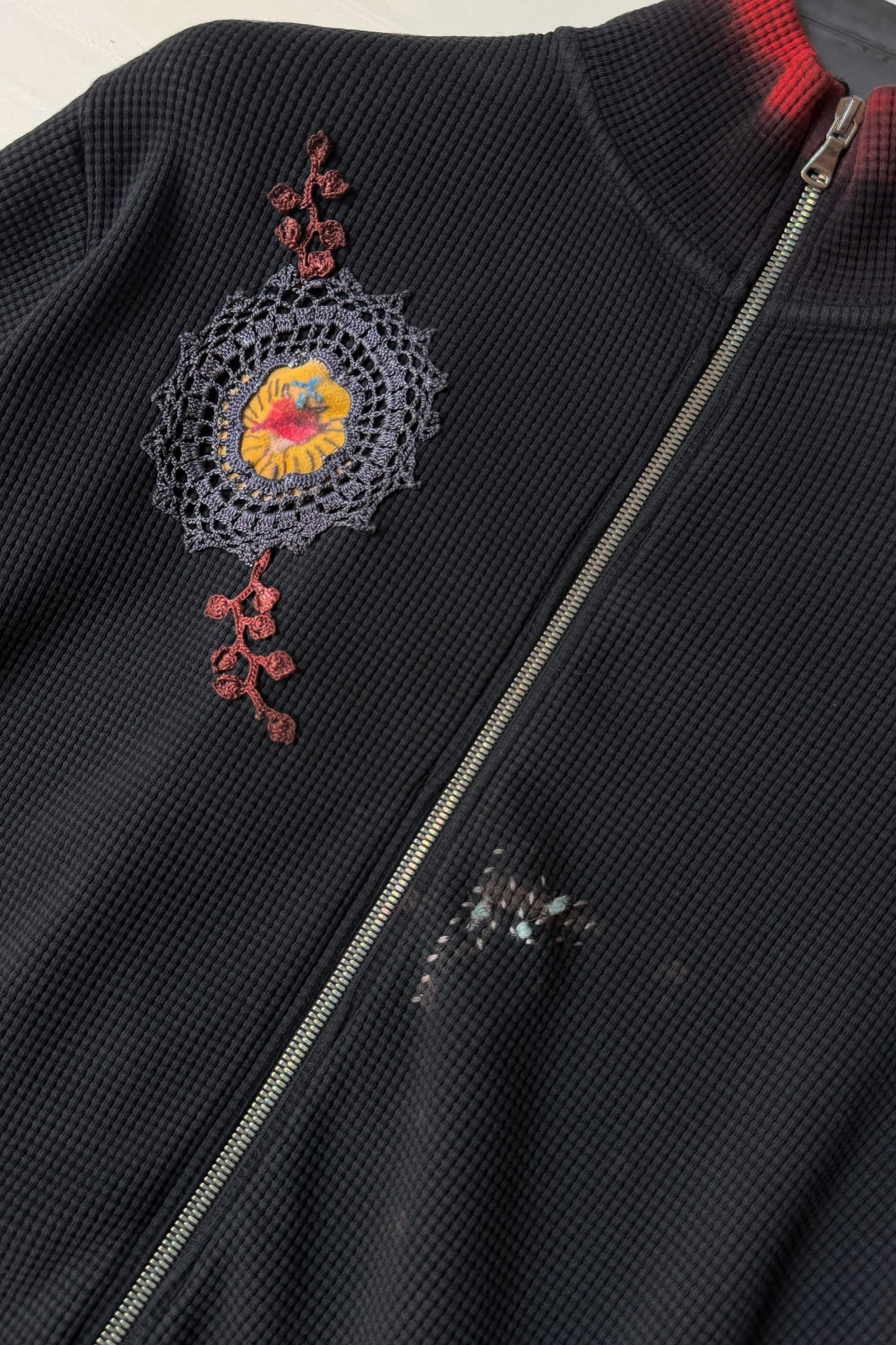 Waffle Zip Up Track Jacket x Bentgable Black 11 OF 13 - M - Image 5