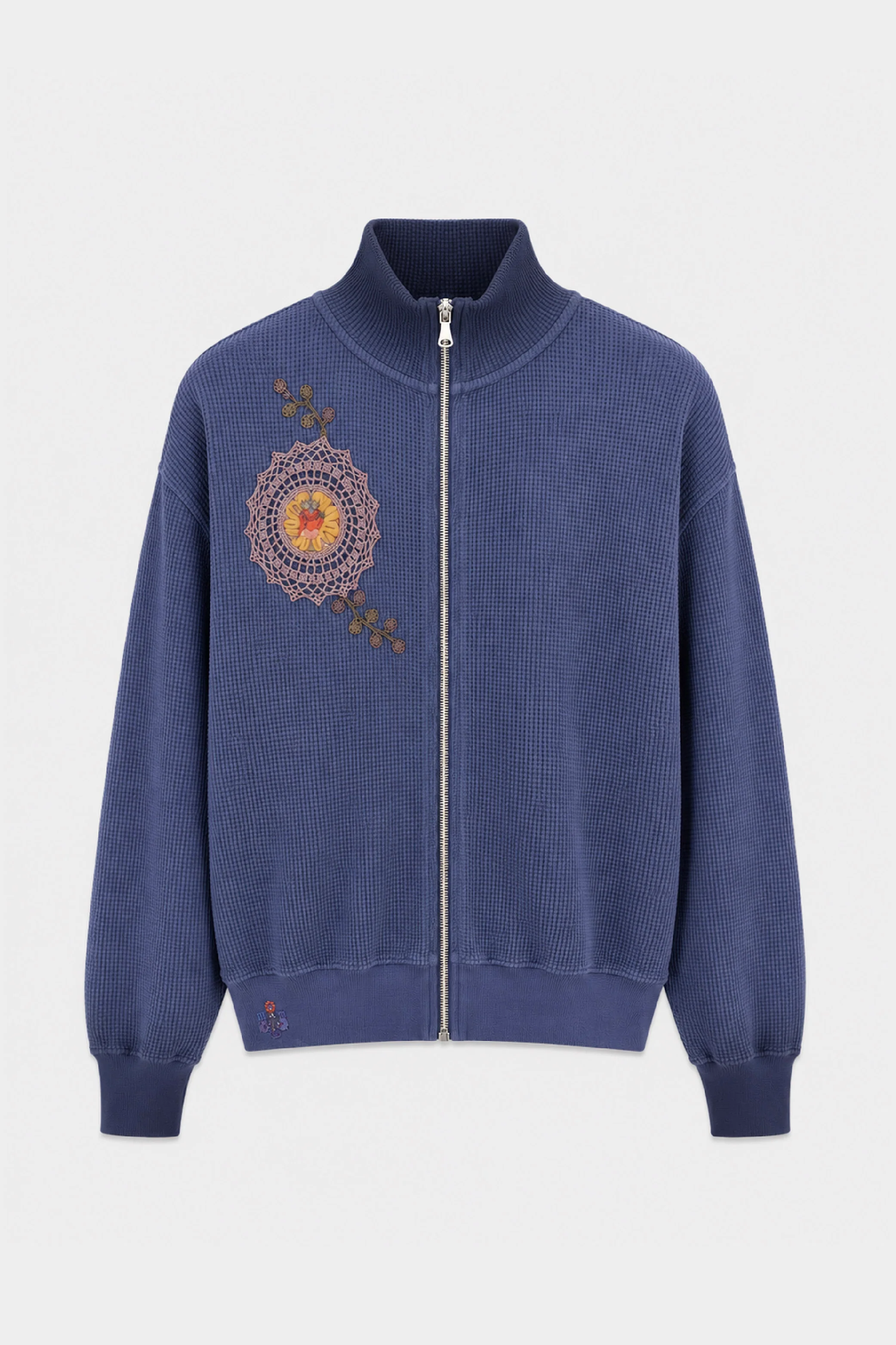Waffle Zip Up Track Jacket x Bentgable Navy 6 OF 13 - L - Image 2