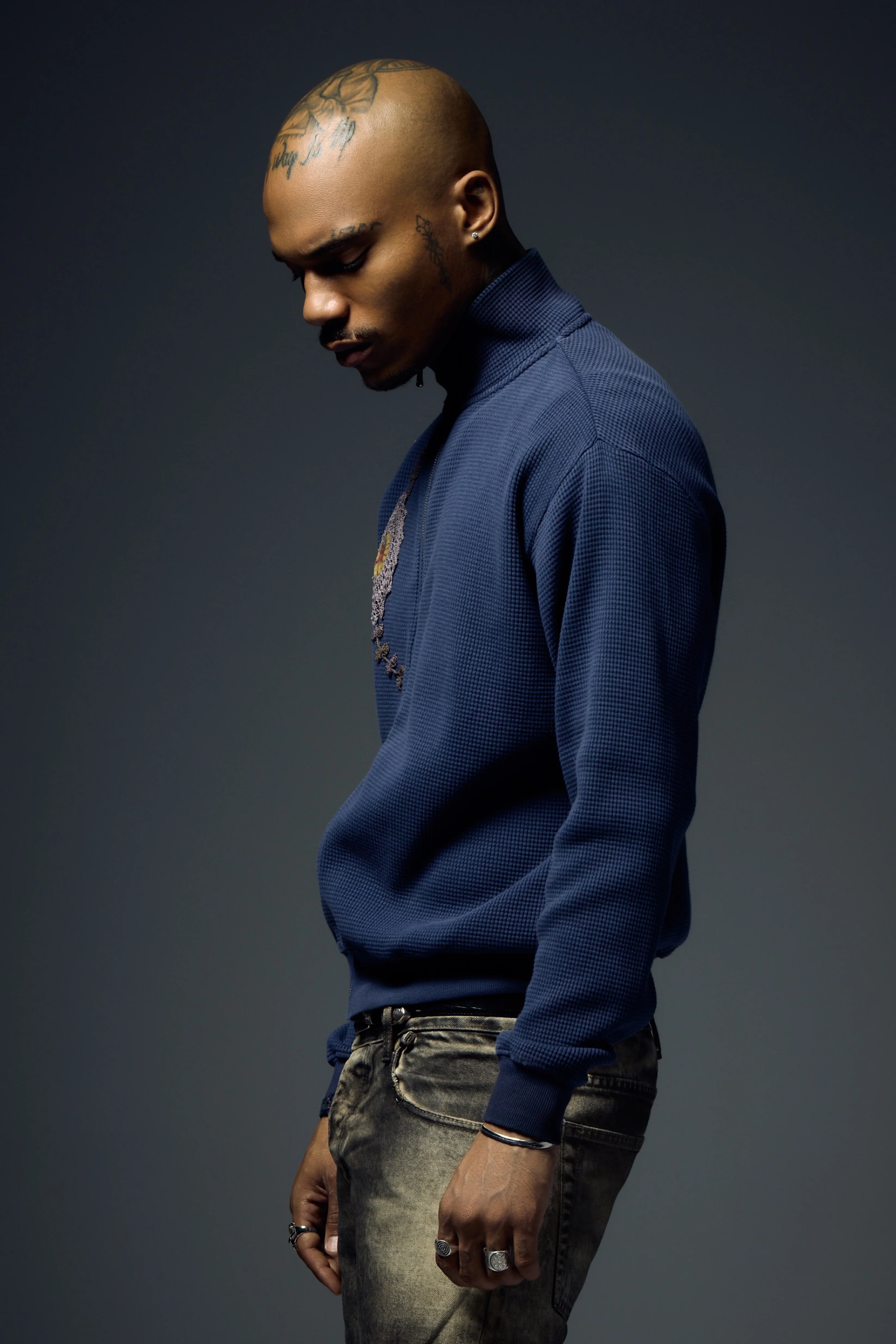 Waffle Zip Up Track Jacket x Bentgable Navy 6 OF 13 - L - Image 5
