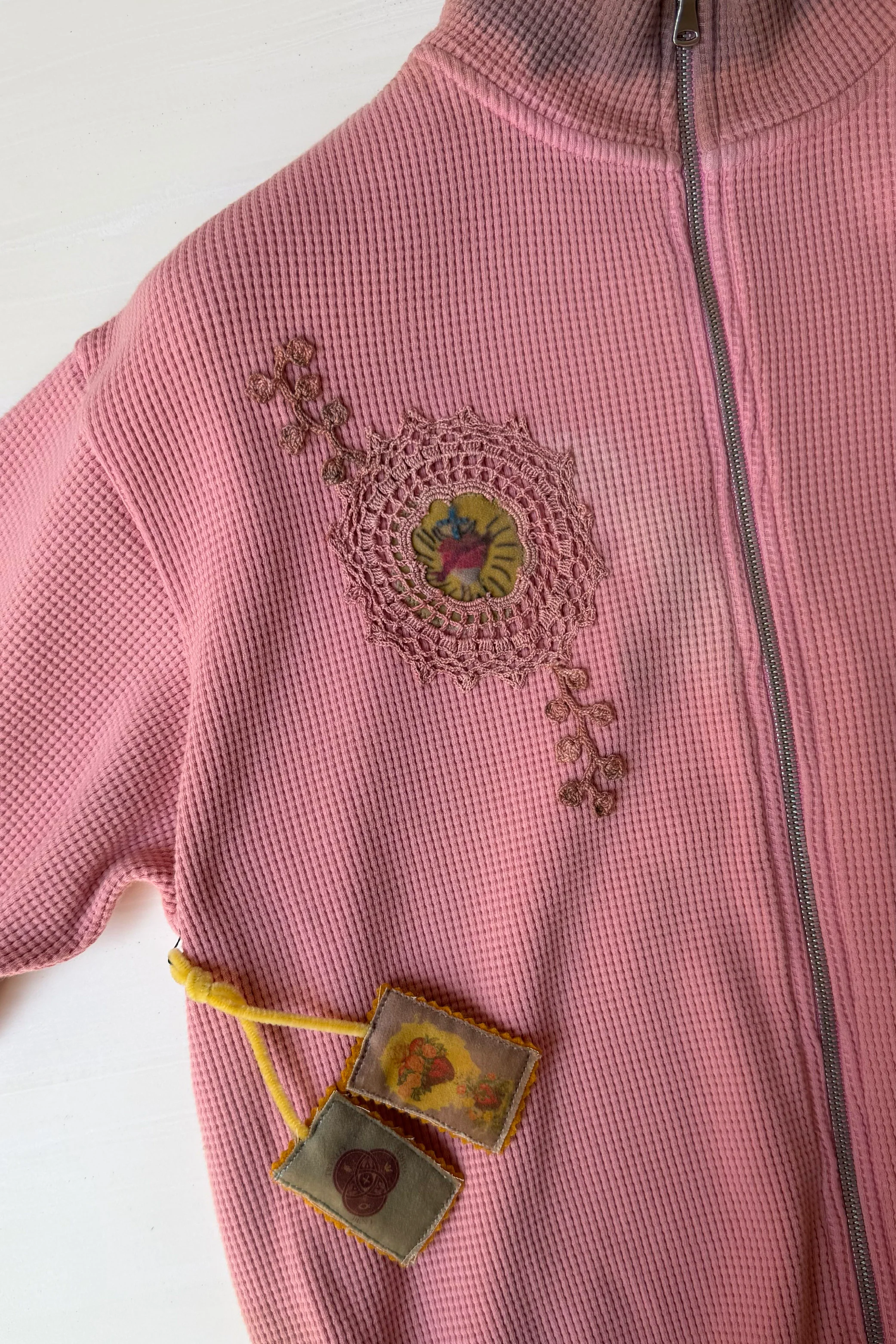 Waffle Zip Up Track Jacket x Bentgable Pink 9 OF 13 - L - Image 6