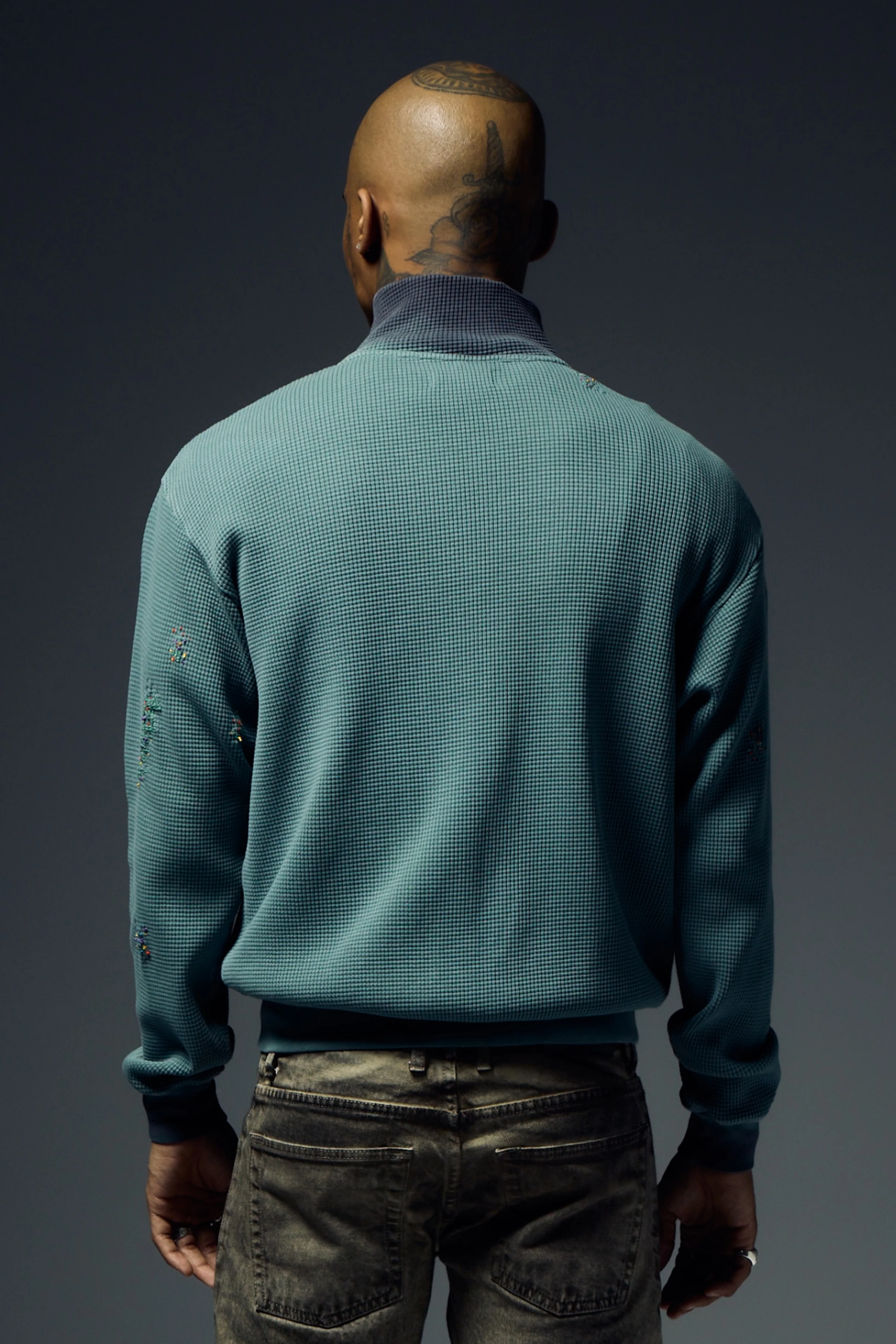 Waffle Zip Up Track Jacket x Bentgable Turquoise 12 OF 13 - L - Image 3