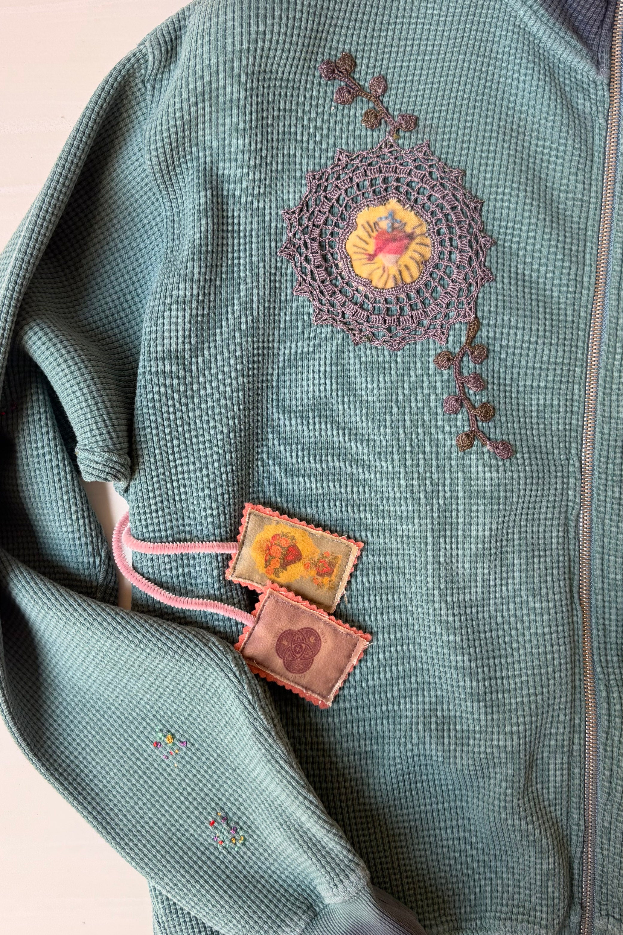 Waffle Zip Up Track Jacket x Bentgable Turquoise 12 OF 13 - L - Image 5