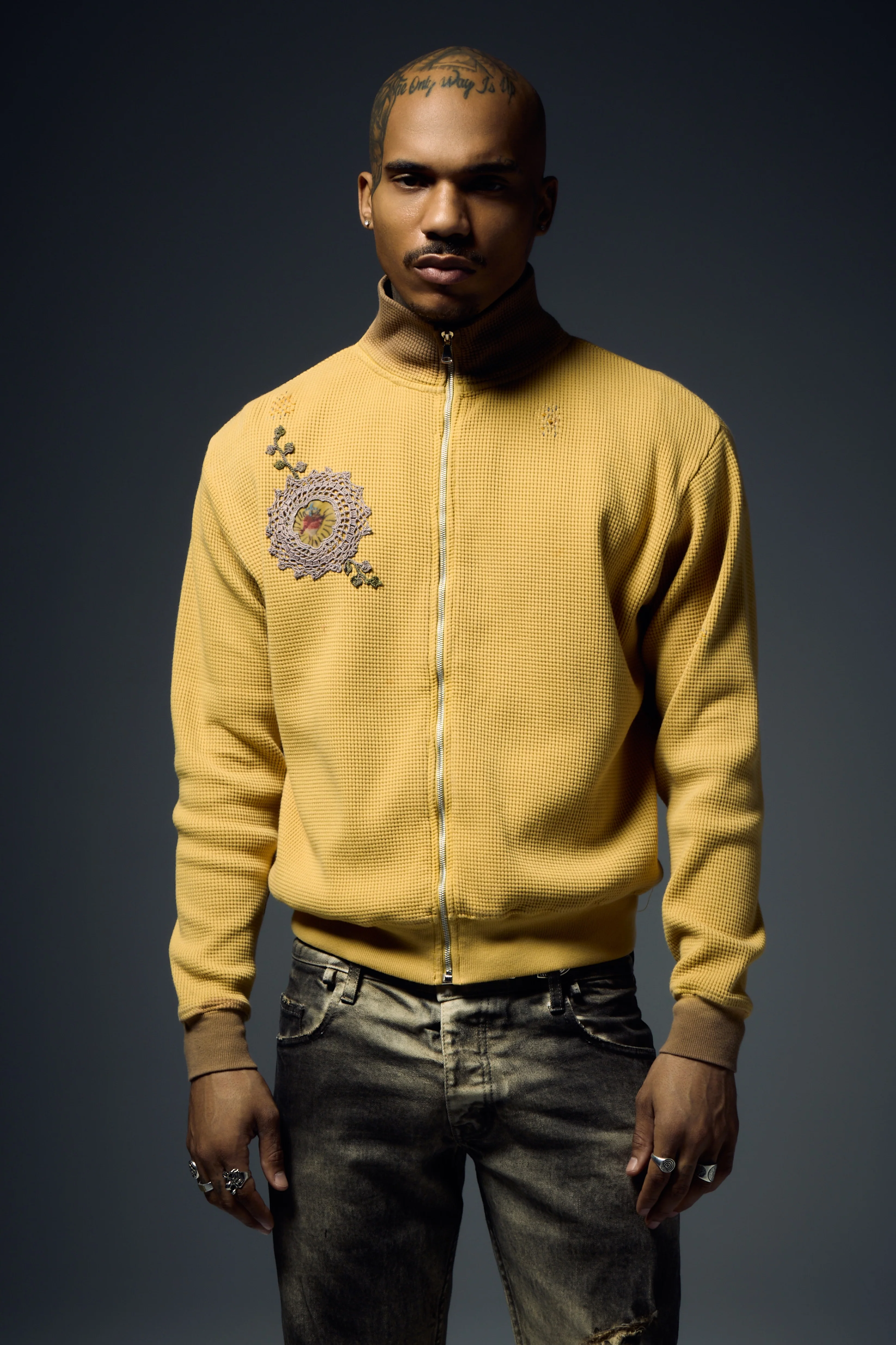 Waffle Zip Up Track Jacket x Bentgable Yellow 3 OF 13 - L - Image 3