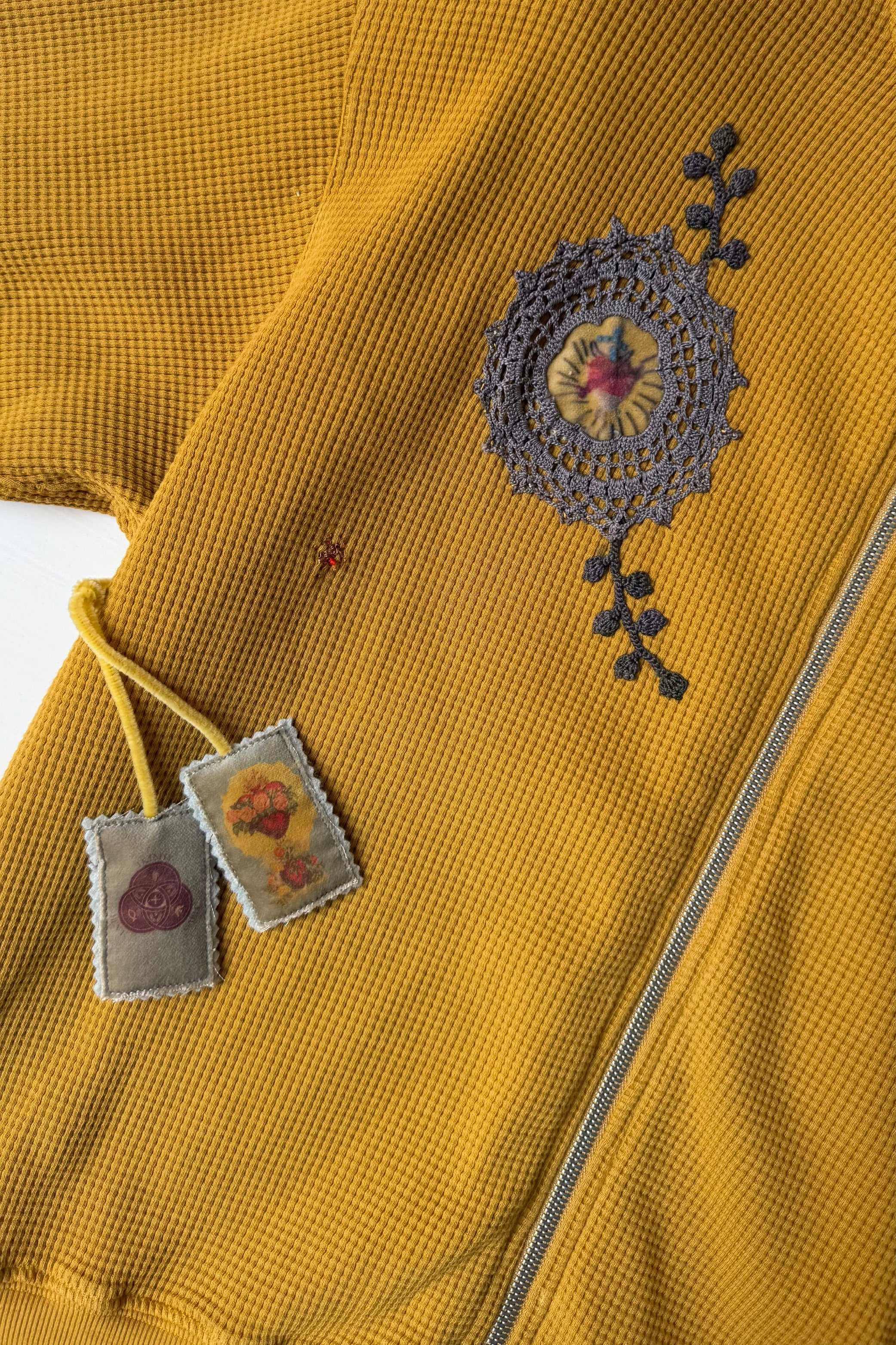 Waffle Zip Up Track Jacket x Bentgable Yellow 3 OF 13 - L - Image 5