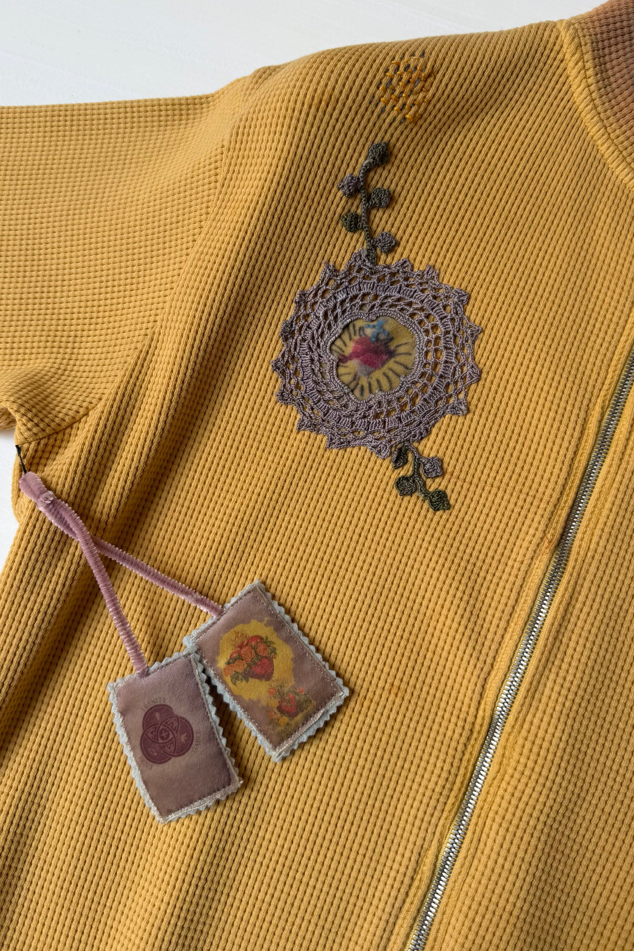 Waffle Zip Up Track Jacket x Bentgable Yellow 4 OF 13 - L - Image 4