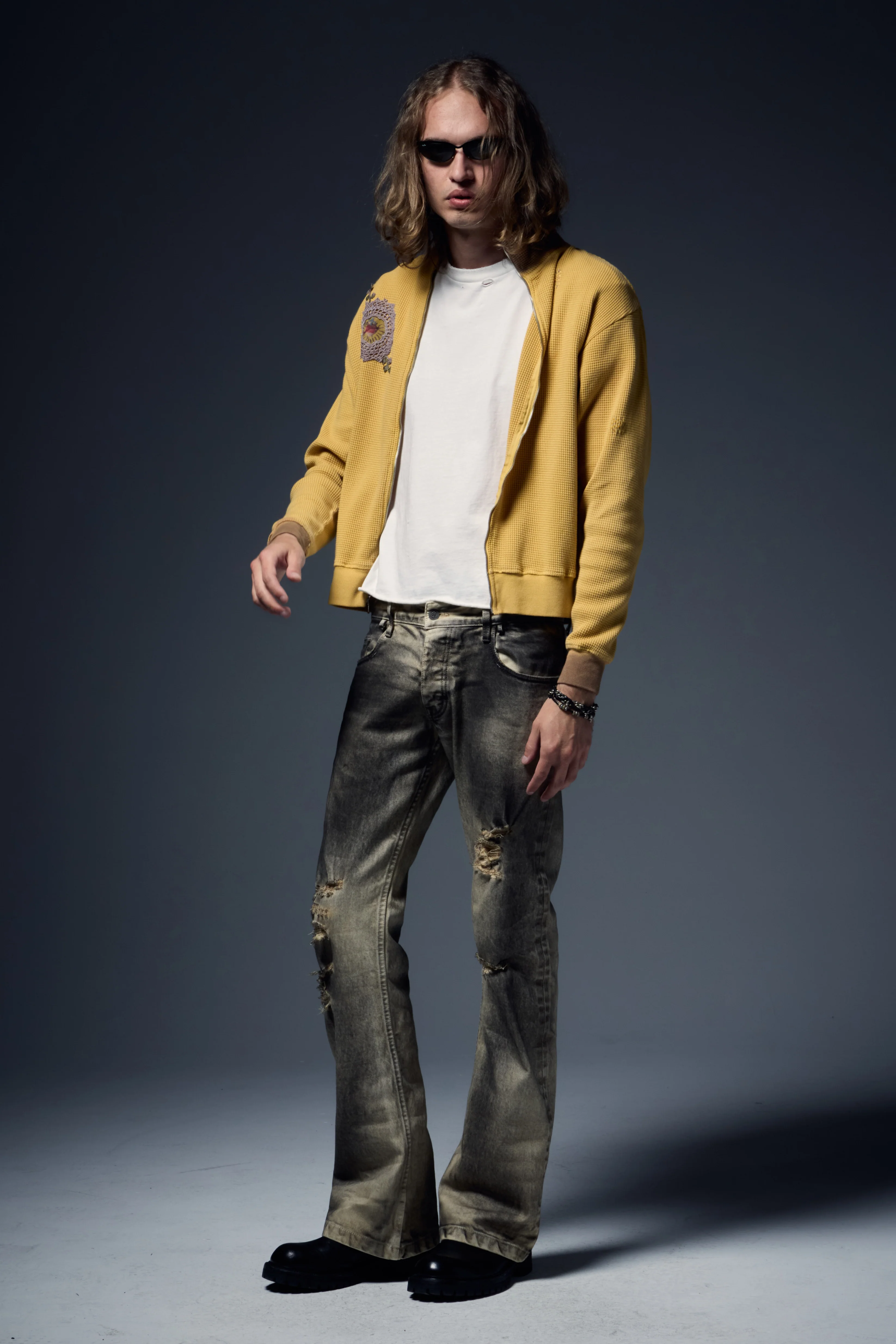 Waffle Zip Up Track Jacket x Bentgable Yellow 4 OF 13 - L - Image 5